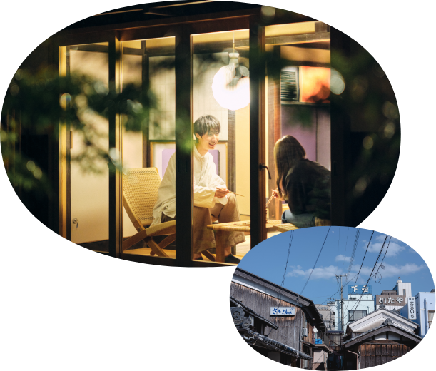 泊まるのイメージ