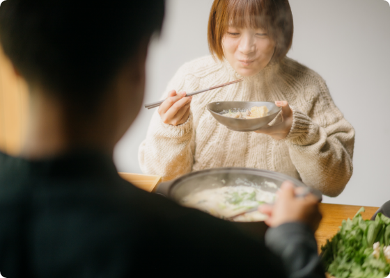 冬のあったか豆乳鍋プラン